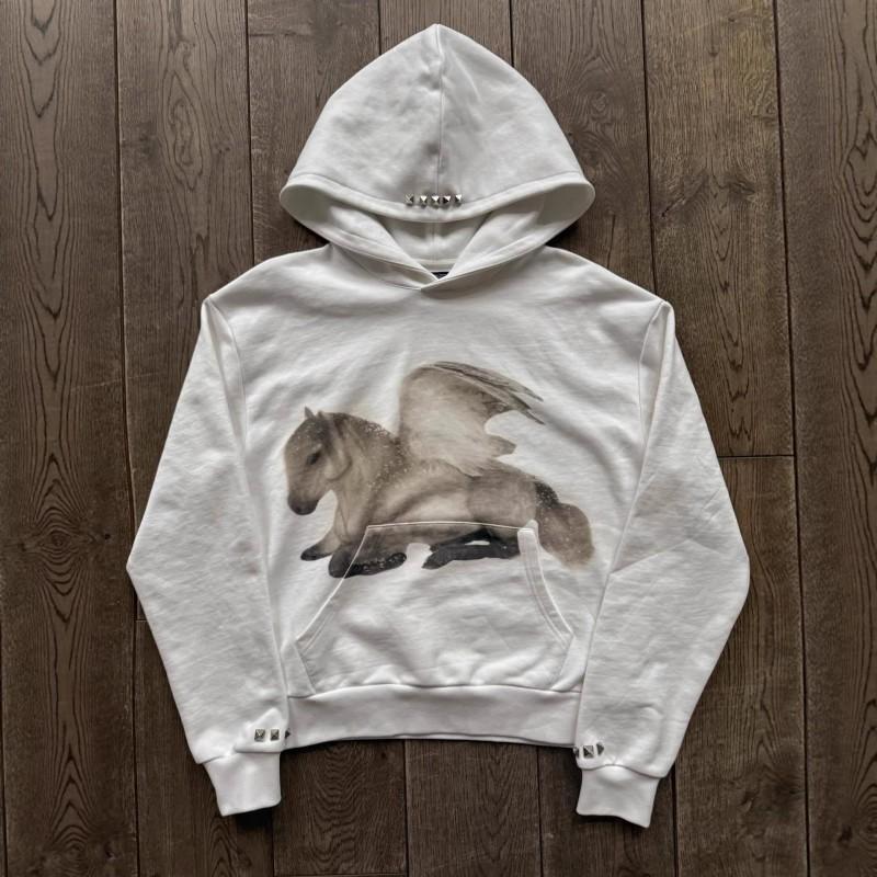 Casual Oversized Hoodie With Animal Print Streetwear Style Teens Young Adults Loose Fit Long Sleeve Pullover