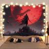 New Chinese Style Illustration Tapestry Wall Hanging for Bedroom Headboard  Wall Decor