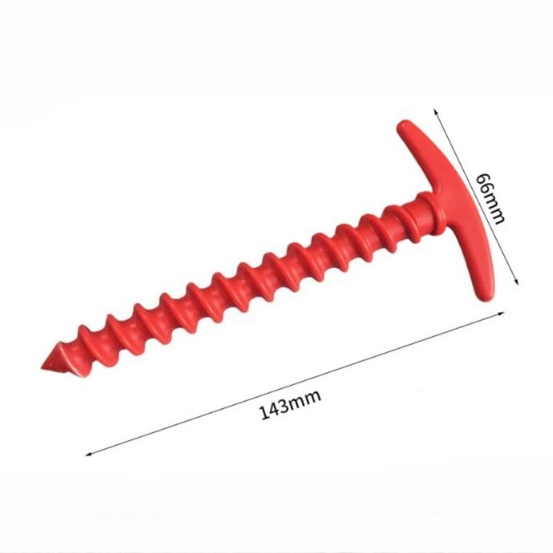 5/10/15PCS Outdoor Ground Stakes - Windproof Canopy Tent Spiral Nails For Camping, Outdoor Tools
