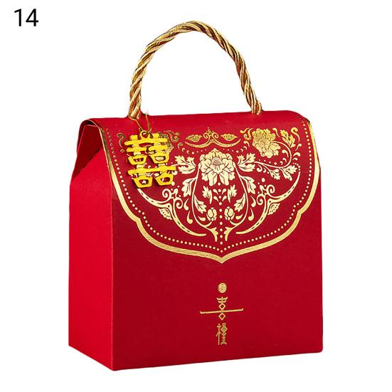 

Ручная коробка для конфет Прозрачная бумага для печати добавляет сумку для конфет атмосферы на юбилей