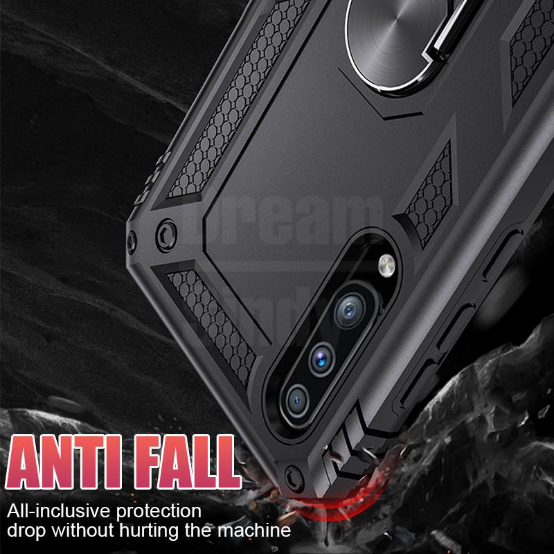 Luxury Armor Soft Silicone Bumper Case For Samsung Galaxy A51 A71 A10 A20 A30 A40 A50 A70 M20 M30 A7 2018 Ring Shockproof Case