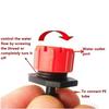 Adjustable Micro Drip Irrigation System 1/4” Watering Sprinklers Anti-clogging Emitter Dripper