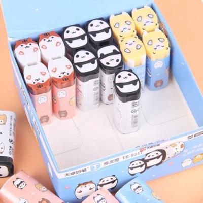 Soft Cute Cartoon Animal Eraser TPR Rubber Pencil Eraser Practical Primary School Eraser  Student