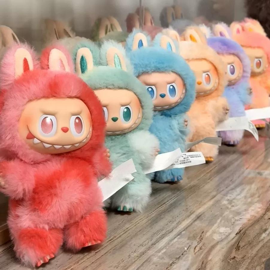 New Labubu Plushies V3 The Monsters Big Into Energy Series Vinyl Plush Toy Bag Pendant Kawaii Figure Face Doll Keychain Birthday Gift