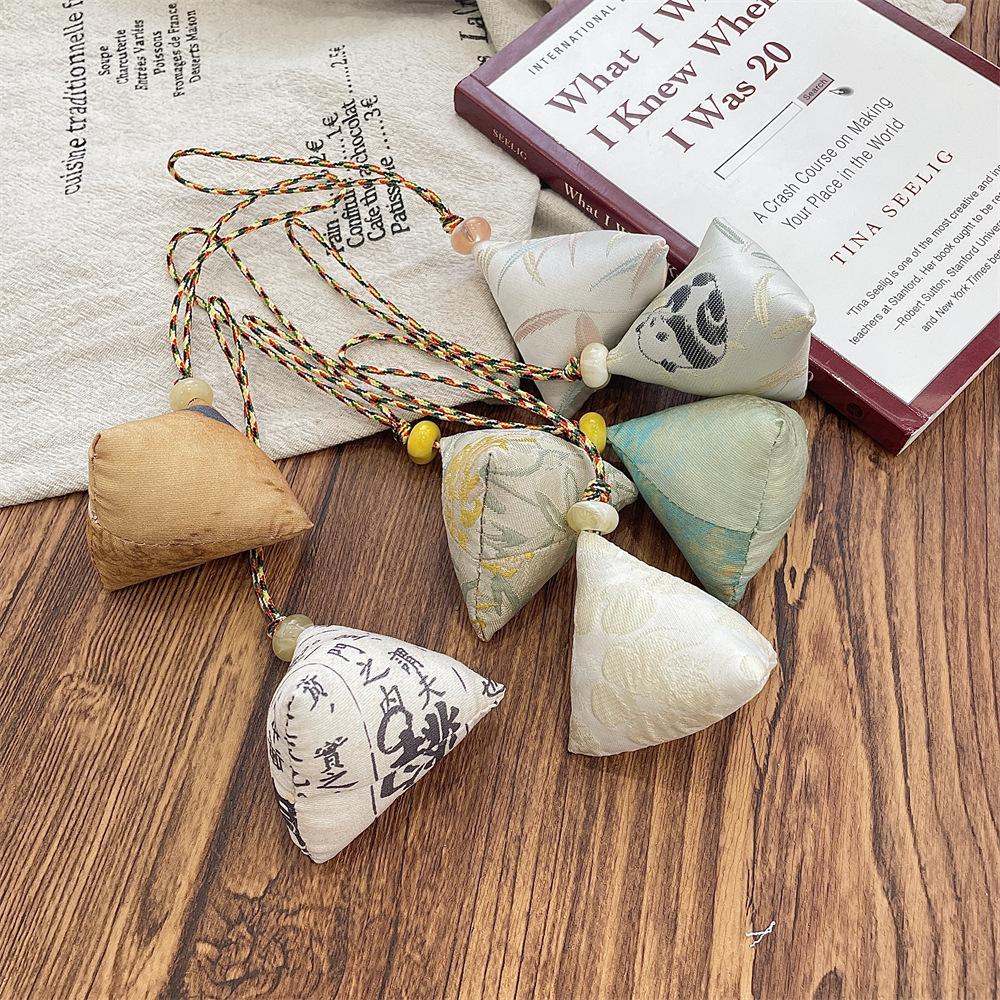 

Triangle Zongzi Filled Finished Portable Pendant Pendant Bag Pendant Gift