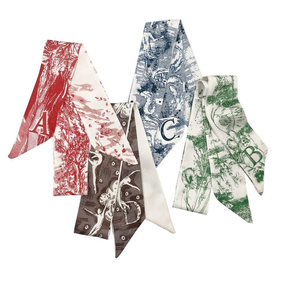 

Elegant Neckerchief Letters Design Headband New Tarot Constellation Scarf Gift E
