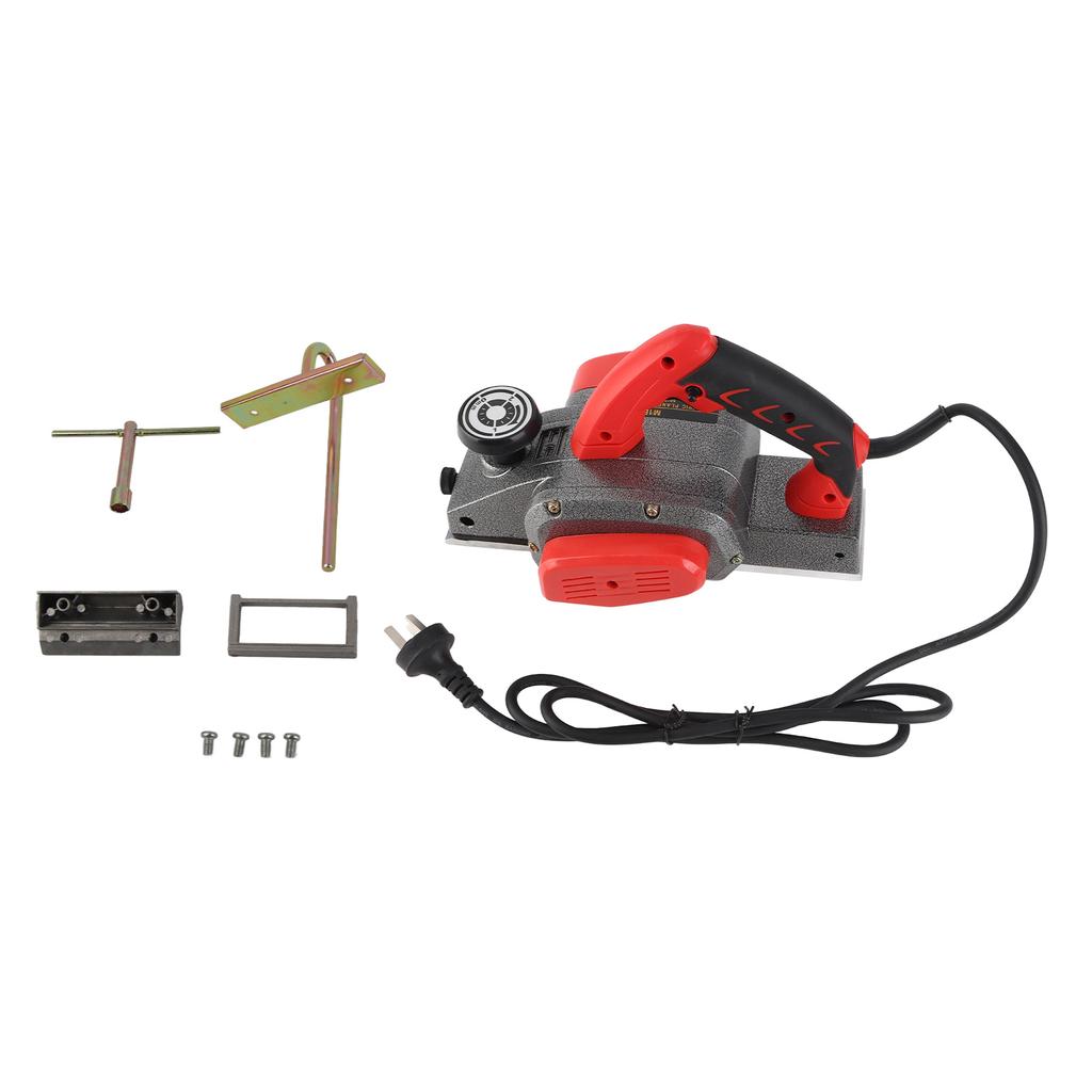 1000W 16000R/MIN Woodworking Electric Planer Kit Depth Adjustable with Self Locking Switch