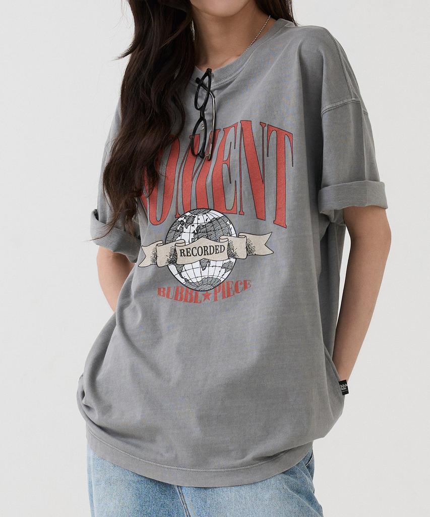 Beobeulpiseu [Unisex] Moment Pigment T-Shirt_Light Gray