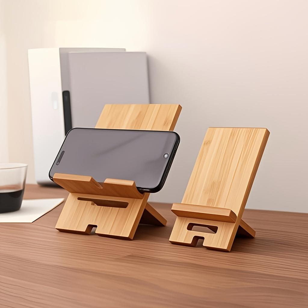 Stylish Adjustable Bamboo Phone and Tablet Stand | Multi-Angle Desktop Holder, Perfect for Home Office, School - Ideal Gift