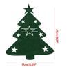 4pcs Christmas Tree Cutlery Holder Knife Fork Covers Table Decor Tableware Holder Bag Ornament New Year Party Dinner
