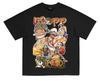ONE PIECE Short Sleeve Luffy T-Shirt Heavy American Neckline Crew Neck Anime Men and Women