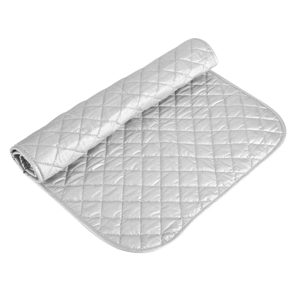 1Pc Portable Foldable Cotton Ironing Mat Silver Laundry Pad Home Use  (48 * 85cm)