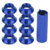 RC Transmitter Gear Switch Aluminum Nuts Kit Fits for FUTABA Remote Controller (Dark Blue)