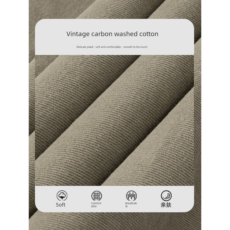 Khaki Casual Pants for Men 2025 New Spring and Summer Work Pants American Retro Straight Loose Slightly Tapered Pants