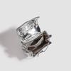 2025 summer new niche high-end color silver backpack diamond chain bucket bag mini small backpack