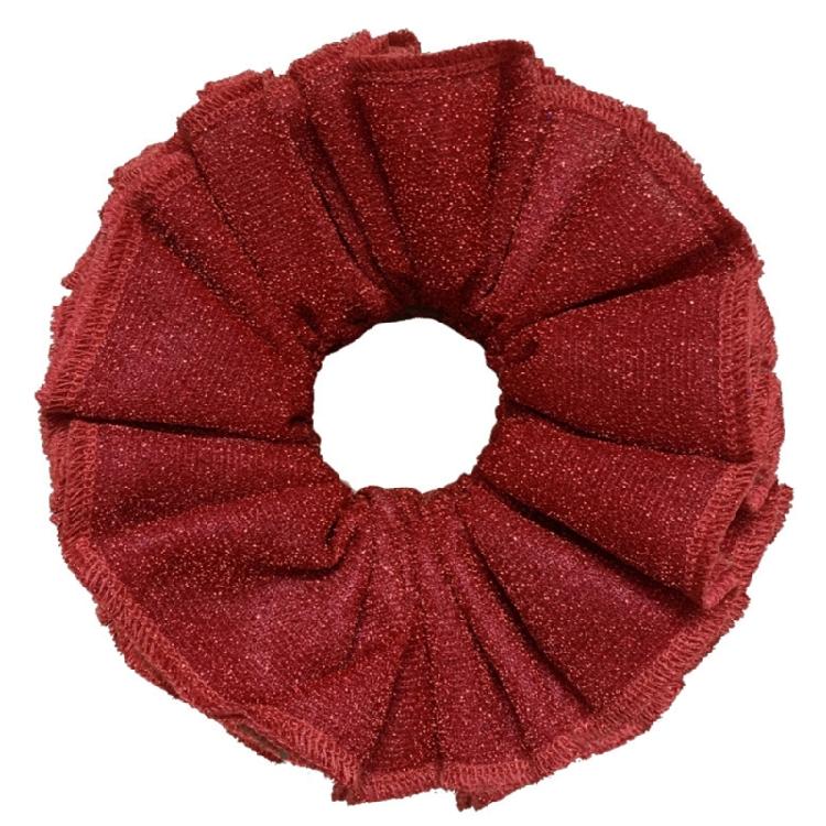 Большая резинка для волос эластичная резинка-скранчи французская резинка-скранчи для элегантного пучка подходит для густых и тонких волос красный