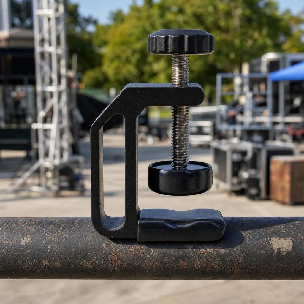 Photography C-Clamp Padded C-Shaped Studio Clamp Adjustable for Photographers,