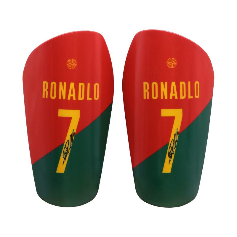 Mini Master Parastinchi Professionali da Calcio - Cristiano Ronaldo No. 7 & Messi No. 10 Protezioni per Polpacci