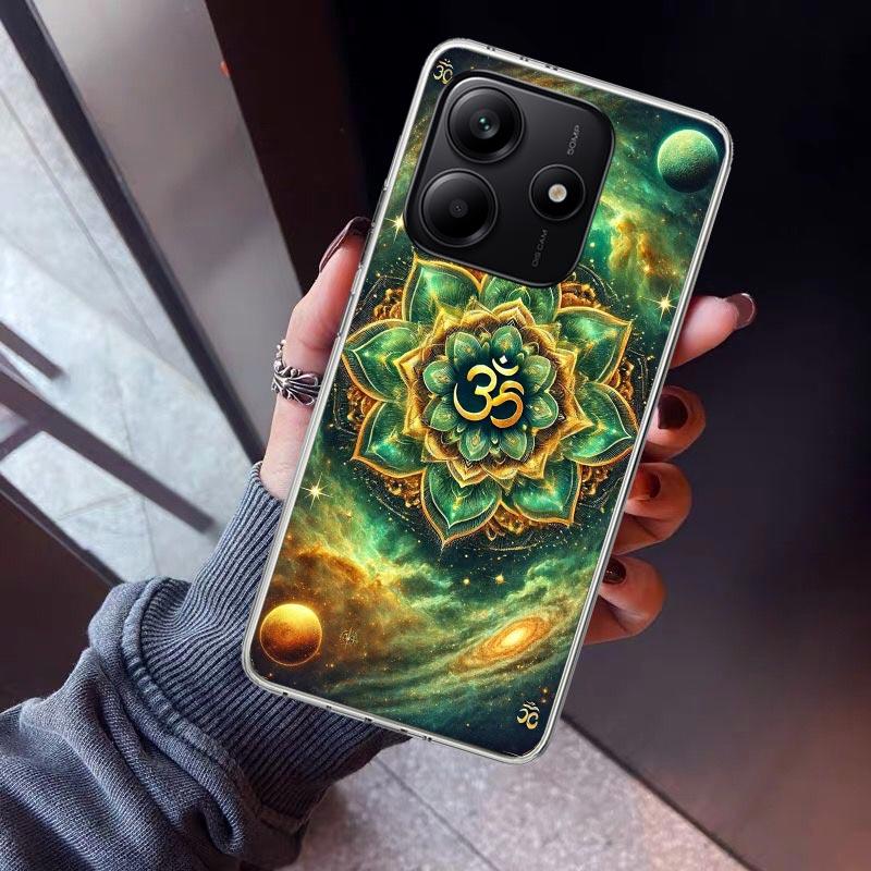 Mandala Chakra Insist Yoga Phone Case For Xiaomi Redmi Note 10 11 12 13 14 15 Pro Plus 11S 12S 14S 11T 11E 10S Soft TPU Back Cov