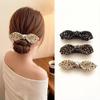 Women'S Hair Clip With Bow And Small Floral Design Princess-Style Hair Clip Belt Bow Hair Accessory