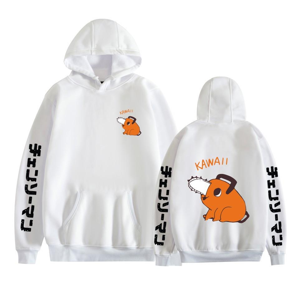 Sweats à capuche Pochita Chainsaw Man Homme Mode Manches Longues Femmes Décontracté Harajuku Streetwear Pulls Sudaderas Haut