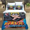 New 3D-Printed Cartoon Anime Uzumaki Naruto Bedding Set – Duvet Cover Set – A Luxurious Gift for Teens, Suitable for Double/Sing