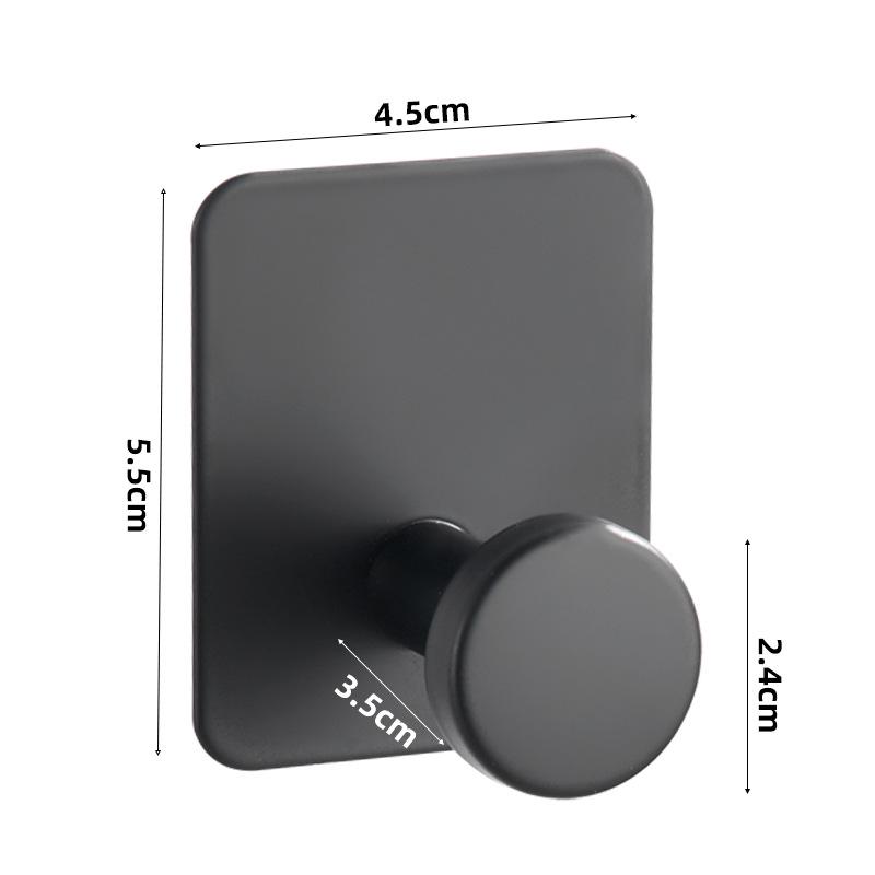 Stainless Steel Punch-Free Wall-Mounted Couple Coat Hooks