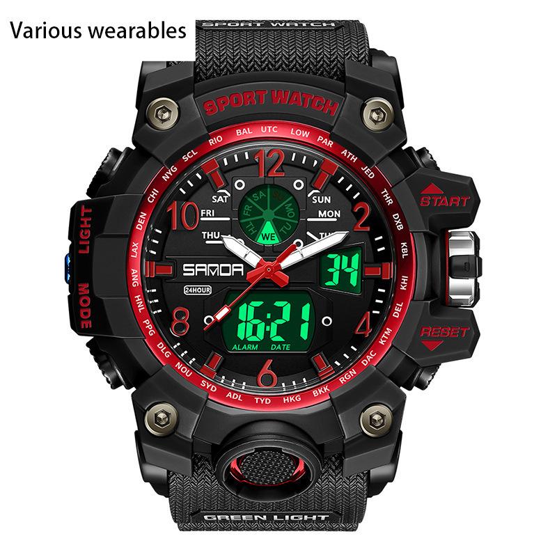 Electronic Watch New Youth Sports Trend Korean Version Electronic Watch Men's Creative Personality Watch