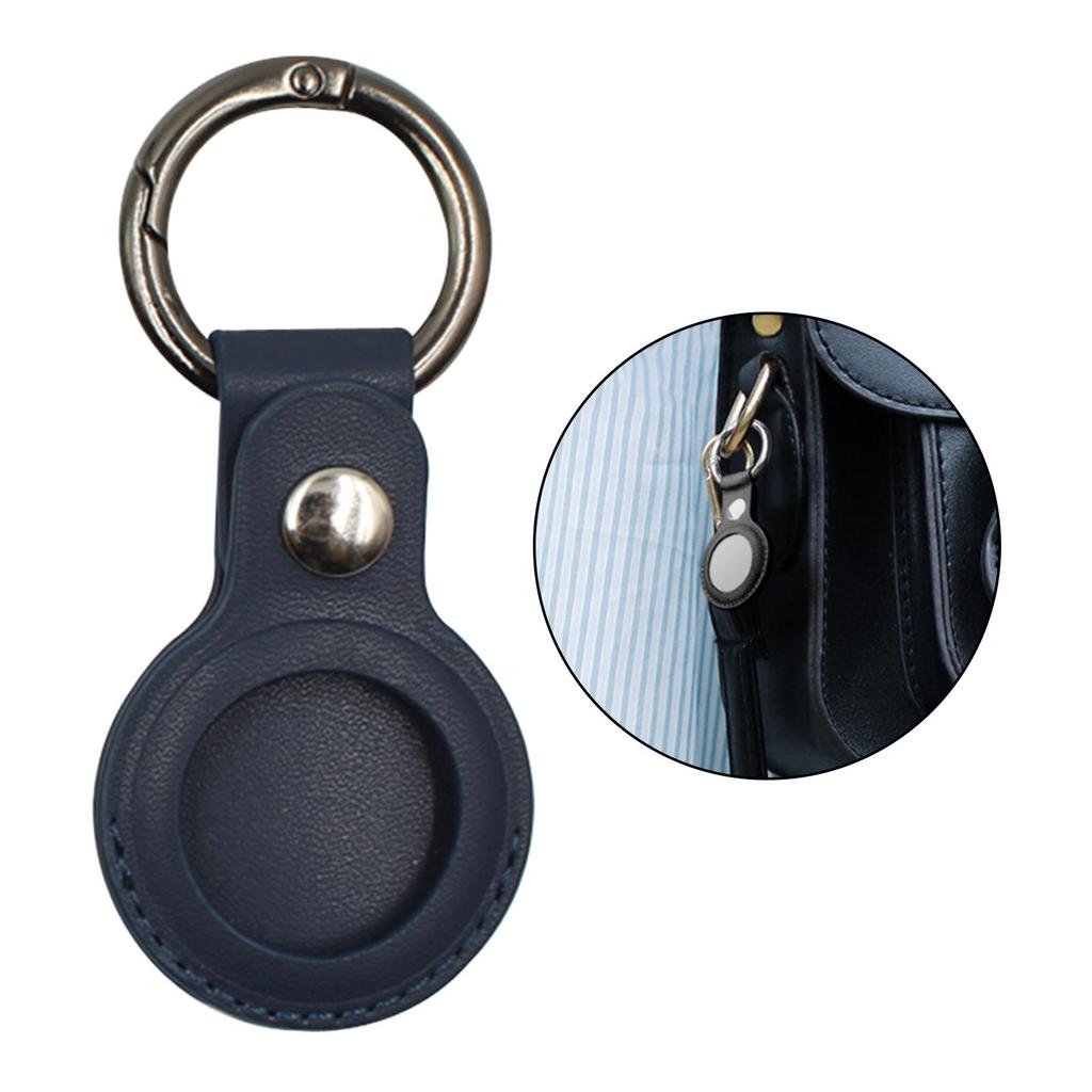 New PU Leather Protective Sleeve for Apple for Airtag Locator Tracker Anti-lost Keychain Protective Sleeve, wear-resistant
