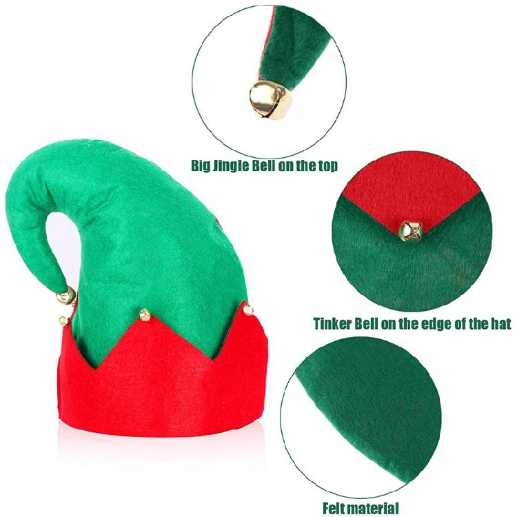 Parent-child Christmas Elf Candy Shoes Hat Christmas Holiday Fancy Dress Parties
