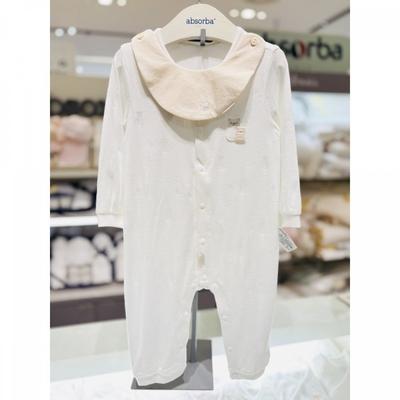 Off White Bodysuit + Bib Set  A1110605 