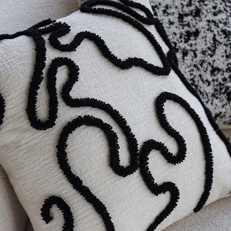 Wabi-sabi Style Pillow Case, Bohemian Style Tufted Tassel Pillow, Cushion Cushion Cover, Sofa B&B Hotel Pillow