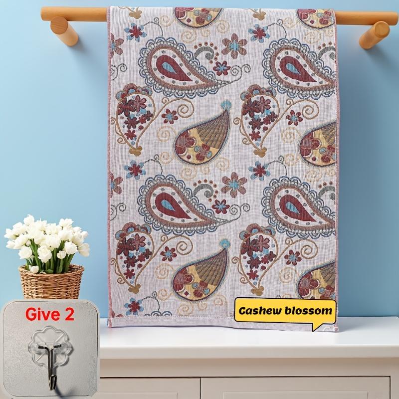 

New Four-layer Gauze Household Towels Comes with 2 Hooks Thickened Face Towels Soft Absorbent Quick-drying 36*74cm