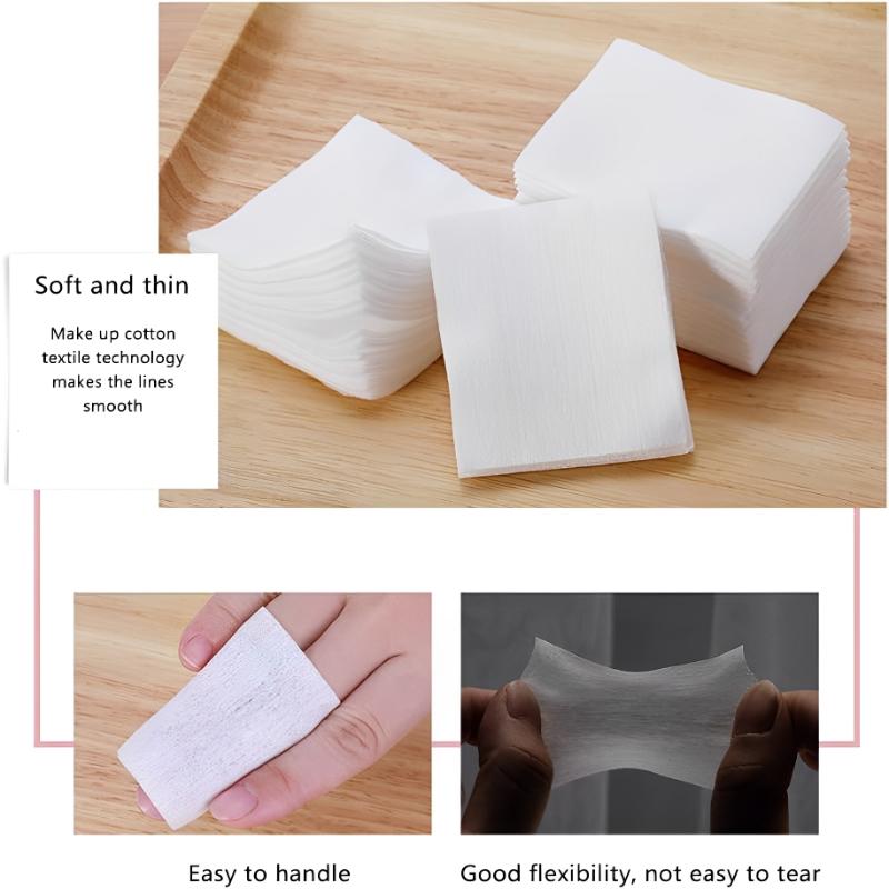 1200Pcs/bag Disposable Makeup Cotton Pads Soft Makeup Remover Wipes Cosmetics Cleanser Cotton Pads Facial Cleansing Tools
