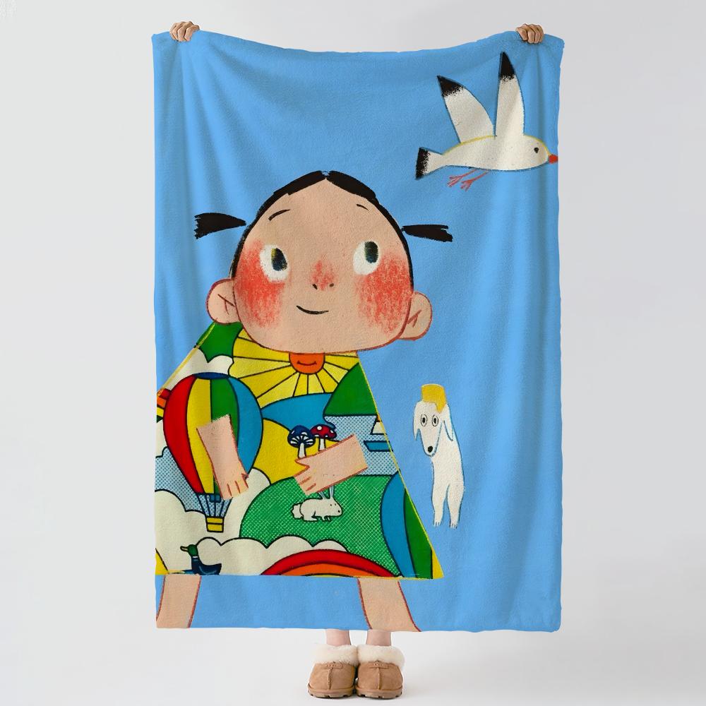 Artist P-Pdohk-k Throw Thick Comfort Flannel Quilt, Multi-scene Use Indoor Outdoor Daily Nap