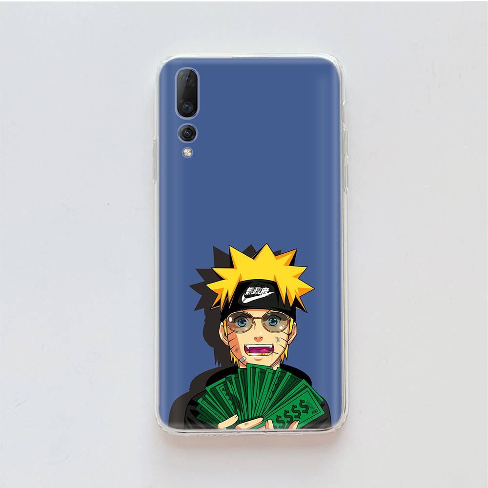 Transparent Case for Samsung A04 A14 A23 M33 M53 Realme 10 9 C35 C55 VIVO X80 Infinix Hot 30 Note 11 Tecno Spark 8P Pro W-72 Naruto