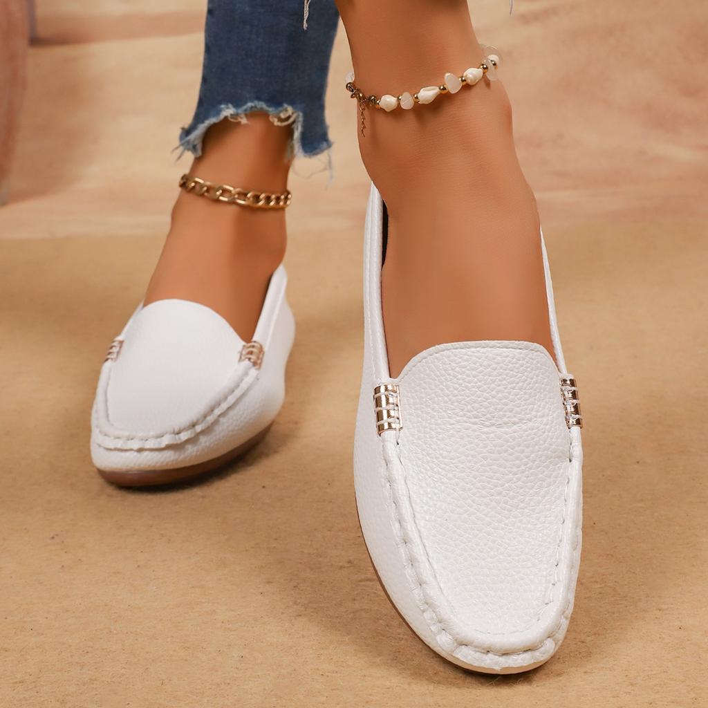Damen Loafer Leichte Schuhe für Damen Bequeme Freizeit-Sneaker Zum Hineinschlüpfen Ballerinas Damen