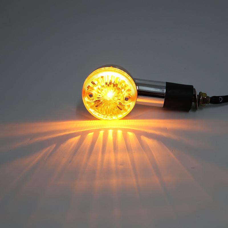 1 Pair Motorbike 10mm Turn Signal Lights Amber 10W For Suzuki Boulevard C109R C50 C90 S 40 50 83