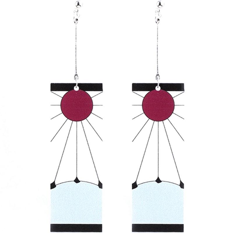 Trompete Tropfenohrringe Anime Acryl Dämonentöter Klinge des Geistes Ohrringe