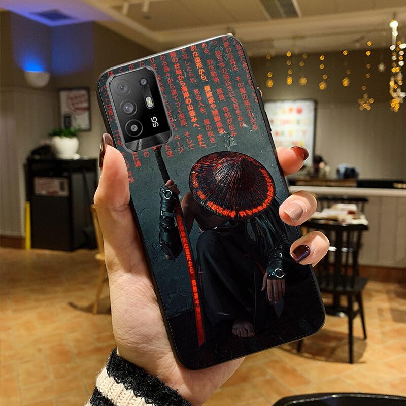 

Чехол для телефона «Самурай» для OPPO A54 A74 A94 A53S A9 A5 A15 A16 A91 A96 A76 Reno8 8Pro Reno2 Z OPPO Reno 2