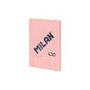 Cahier collé A4 - MILAN - Papier ligné - 48 feuilles - 95 g/m² - Micro-perforé - Couverture souple - Rose - Série 1918