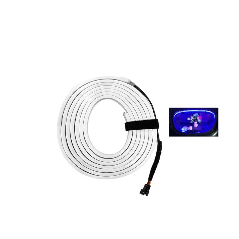 Quick Install Car Frunk Decorative Atmosphere Light Feature Bright LED Illumination For 3 Y Low Power Consumption