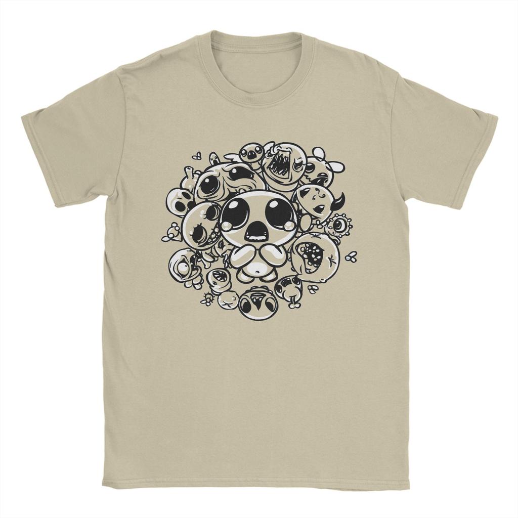 Binding of Isaac Two Tone T Shirt Men women Cotton Vintage TShirts O Neck Tees Short Sleeve Clothes Unique
