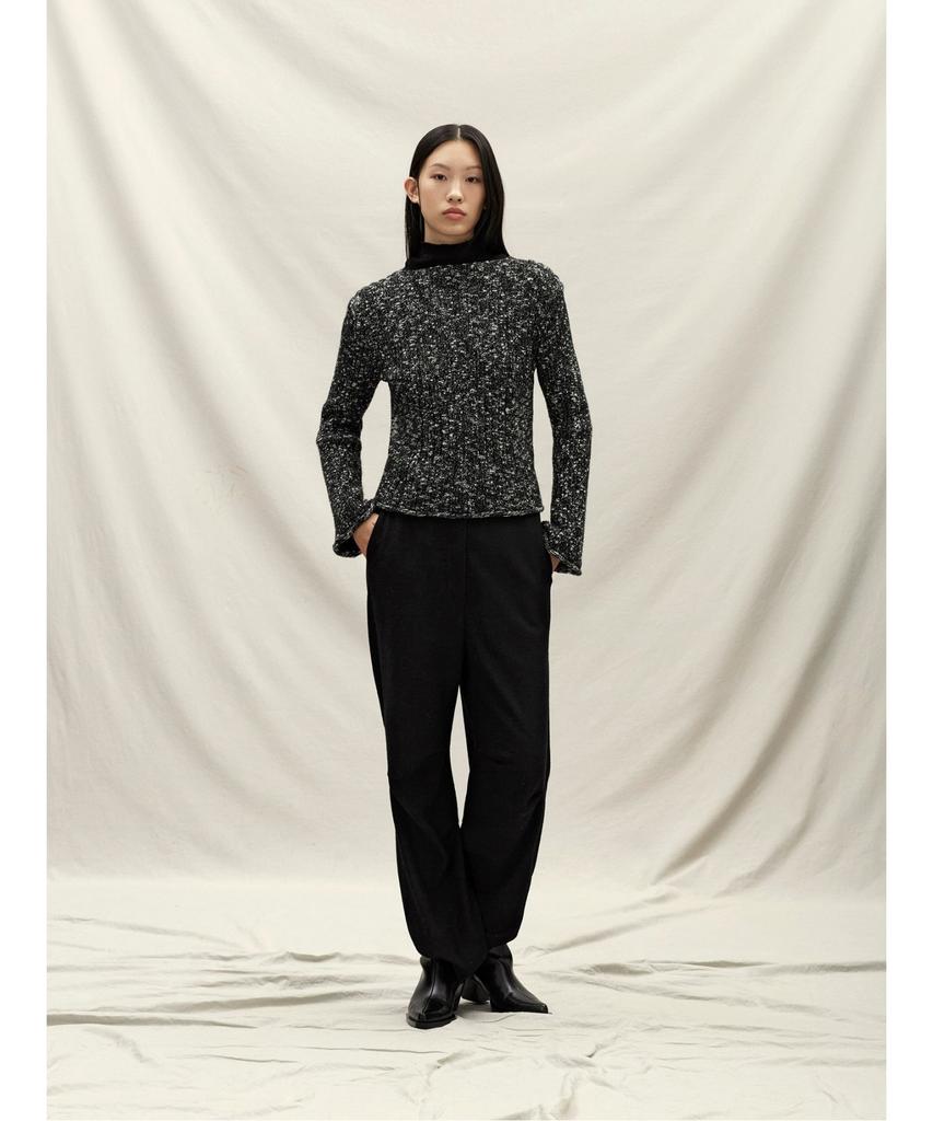 Anggae Noise Knit Pullover Black