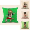 Soccer Fans World Cup 32 Teams Cotton Pillowcase With Emblem For Home Bar Lounge