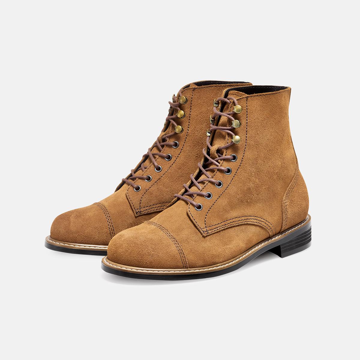 

[CUSTOM ADE] 4cm Suede Western Walker Russell (CR0090SNF), CR0090SNF, 7000032009, Popular Korean Shoes 270