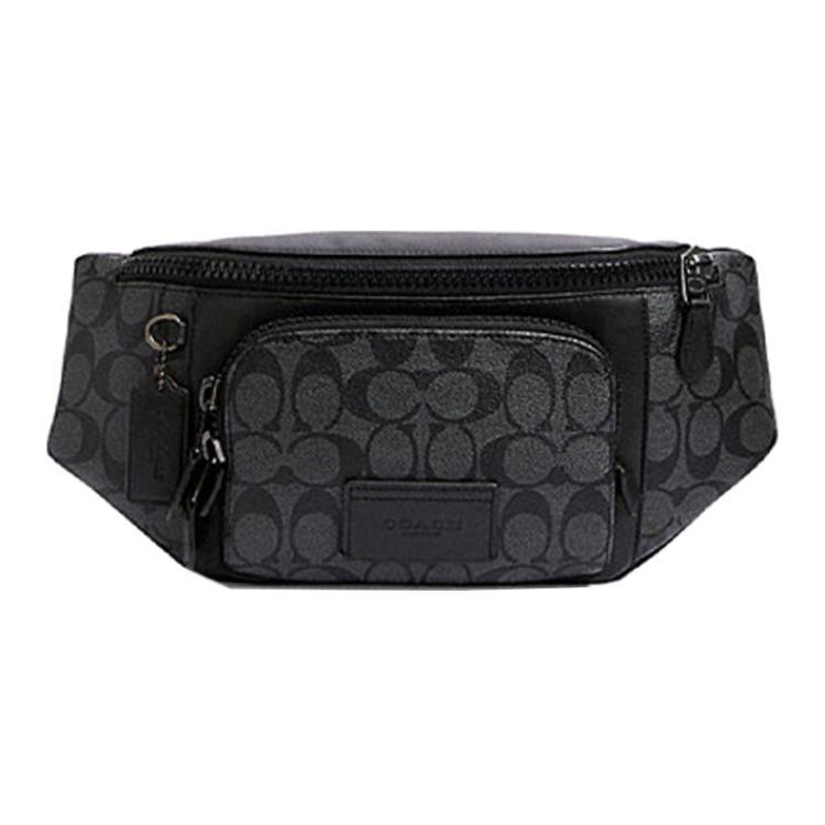 COACH Track Coated Canvas Smooth Cow