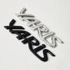 3D Chrome Matt Black Toyota Yaris Car Emblem Badge VBDF5 Sticker Rear Trunk Decal for Yaris XP90 XP130 Exterior Replacement