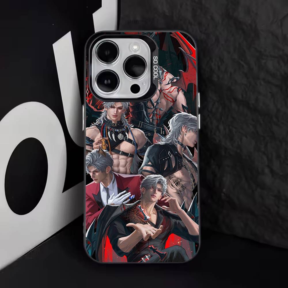

L-Love And D-Deepspace Sylus For iPhone17,16,15,14,13,12,11,Pro,Max,Plus,E,Air,Mini Anti Fall Black Matte Hard Bumper Phone Case iPhone17Promax