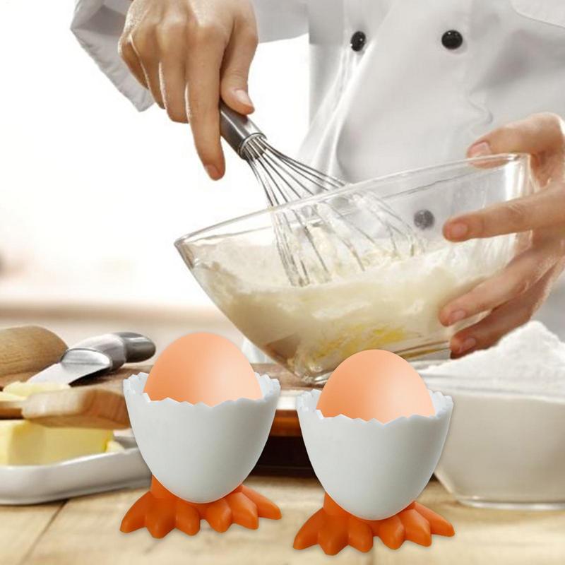Egg Cup Egg Holder for Countertop Chicken Feet Egg Tray Egg Stand Tool Creative Fun Cutlery for Kitchen Bakery Home Table Decor